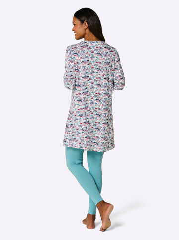 WITT WEIDEN Schlafanzug in ecru-ozean-bedruckt