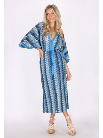IZIA Damen Kleid in Blau Mehrfarbig
