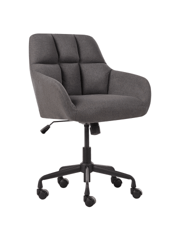 Beliani Bürostuhl PALMDALE in Grau/Schwarz - (W) 58 x (H) 84 x (L) 61 cm