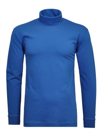 Ragman Langarm-T-Shirt in blau