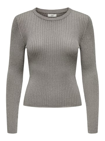 JACQUELINE de YONG Strickpullover Rundhals Langarm Komfortabel in Grau