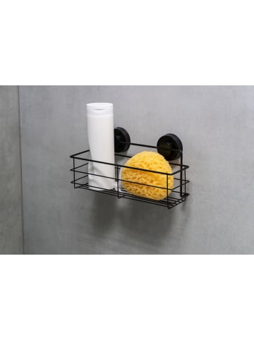 RIDDER Duschablage VacuumCap Bea chrom ca. 250 x 95 x 142 mm schwarz