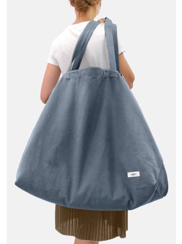 The Organic Company Schultertasche Big Long 90x45x25cm in Grau/ Blau