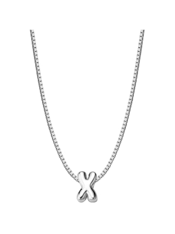 Glanzstücke München Kette Buchstabe X aus Sterling Silber in silber