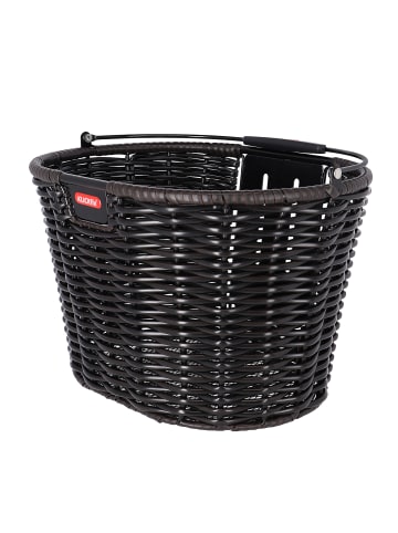 KLICKfix Vorderradkorb Structura oval in schwarz