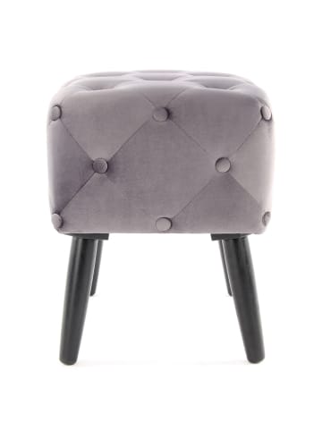 Kayoom Hocker Piano in grau - schwarz