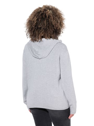 Ulla Popken Strickjacke in hellgrau mélange