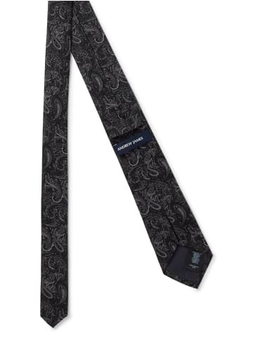 Andrew James Krawatte in schwarz anthrazit - 0001