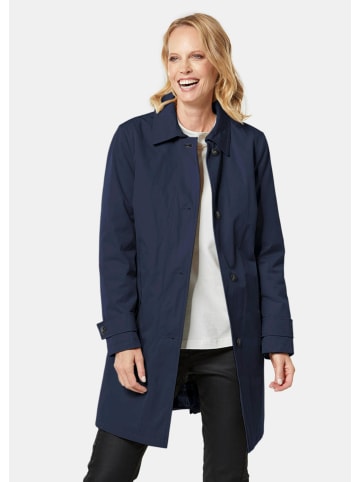 GOLDNER Warmer Baumwollmantel mit Reverskragen in marine