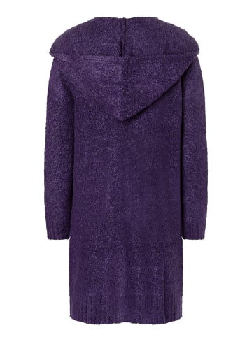 More & More Kapuzenstrickjacke in pure purple