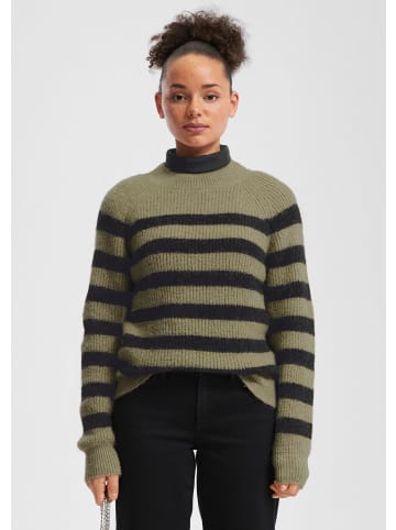 QS Strickpullover in 75G0_olivgrün