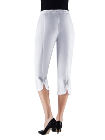 Sieh an! Capri-Hose in weiß