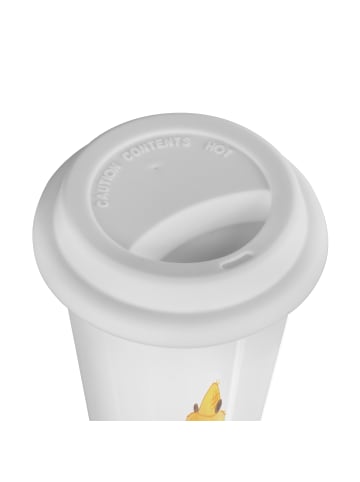 Mr. & Mrs. Panda Thermobecher Bären mit Hut ohne Spruch in Weiß