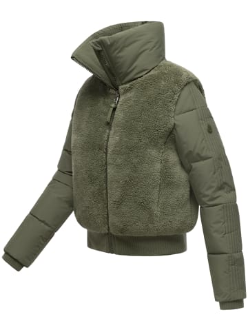 Navahoo Fleecejacke Teddyzone 14 in Olive Leaf