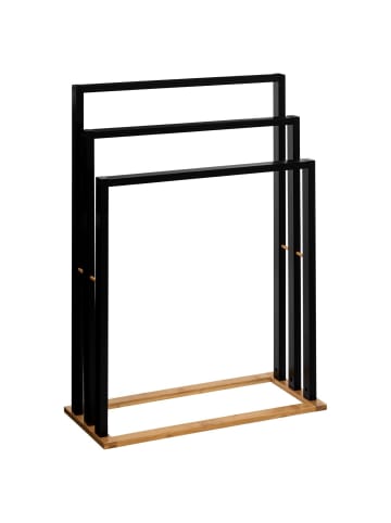 5five Simply Smart Handtuchständer NATUREO in Schwarz, 82 cm