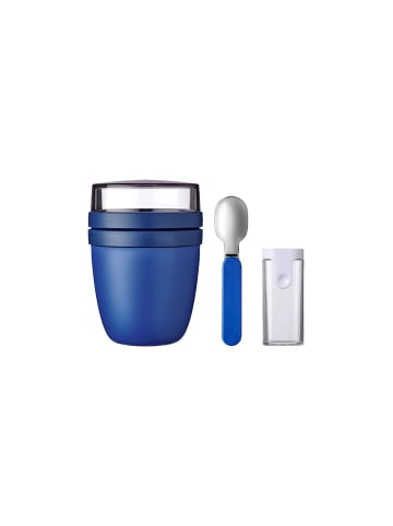 Mepal Lunchpot + Faltbarer Löffel Ellipse 500 + 200 ml in Vivid Blue