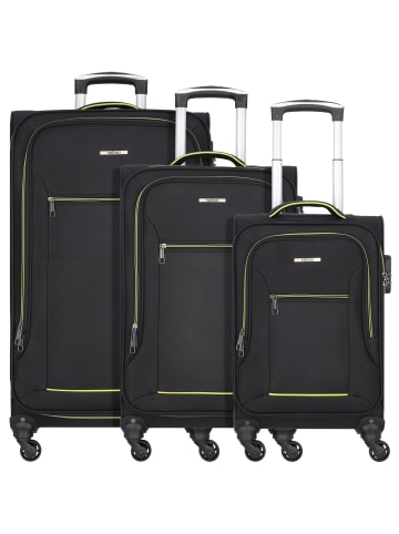 Nowi Sevilla 4 Rollen Kofferset 3-teilig sz-lime