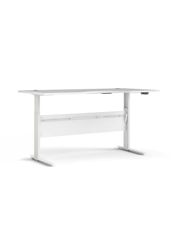 ebuy24 Schreibtisch Prisme Weiß 180 x 90 cm