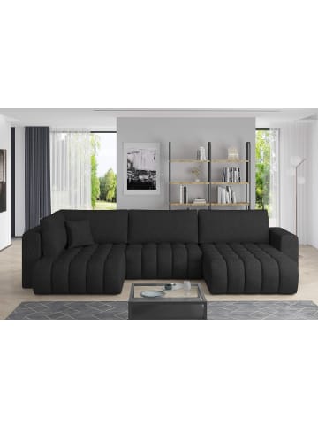MF Design Bonita Recamiere Rechts in Anthrazit -  (L) 175 x (B) 350 x (H) 92 cm