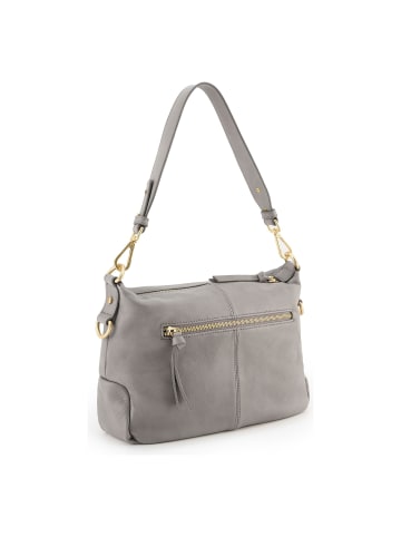 FREDs BRUDER Just Easy Schultertasche Leder 31 cm light grey