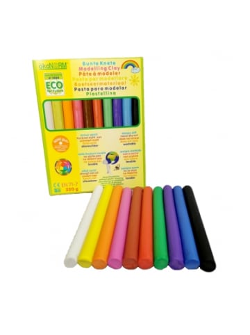 ÖkoNorm Bunte Knete, 220g, immer weich - 10 Farben - ab 3 Jahren