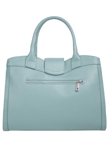 Samantha Look Handtasche echt Leder in blau