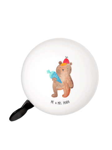 Mr. & Mrs. Panda Klingel Für Fahrrad Bär Schultüte ohne Spruch in Weiß