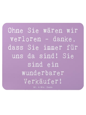 Mr. & Mrs. Panda Mausunterlage Spruch Wunderbarer Verkäufer mit ... in Lavendeltraum