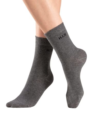 H.I.S Socken in grau meliert, jeans meliert, beige meliert