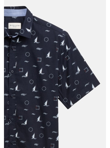 Tom Tailor Kurzarmhemd in dunkelblau