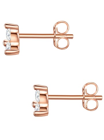 Glanzstücke München Ohrstecker Sterling Silber Zirkonia in roségold