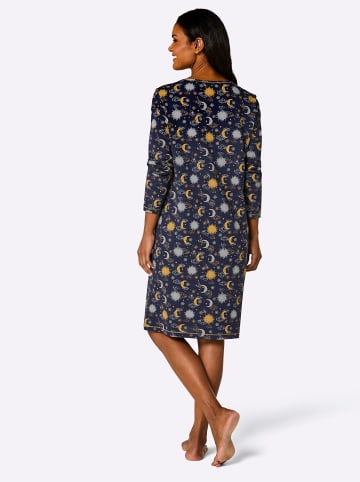 WITT WEIDEN Nachthemden in marine + marine-ocker-bedruckt