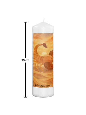 Mr. & Mrs. Panda Stumpenkerze Sternzeichen Skorpion Design ohne ... in Weiß