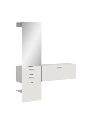 ebuy24 Garderobenmöbel Vaga (2-teilig) Weiß 156 x 36 cm