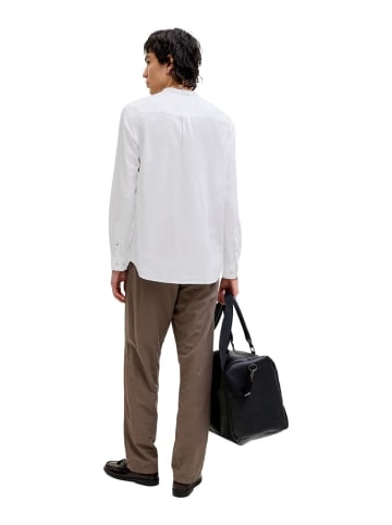 Jack & Jones Hemd JJESUMMER LINEN BLEND BAND in Weiß