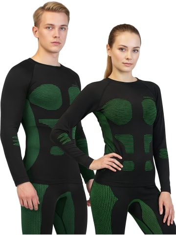 Polar Husky 1x Thermooberteil Thermoshirt langarm für Damen und Herren Anatomic Functional Wear in Grün