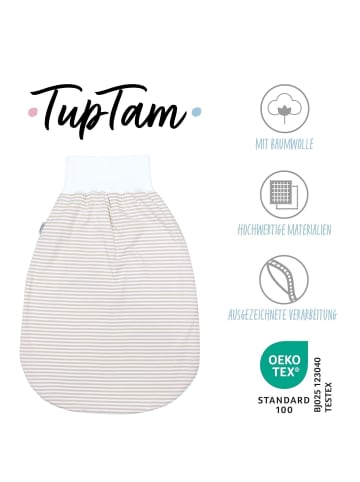 TupTam Baby Strampelsack mit breitem Bund Unwattiert in beige