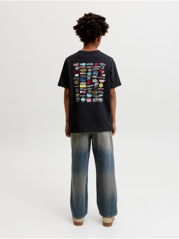 JACK & JONES Junior T-Shirt Rundhals Kurzarm Backprint Jjlegacy in black