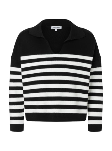 More & More sportiver 3/4 Arm Pullover, gestreift in placed knitted stripe