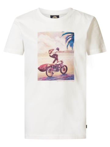 Petrol Industries T-Shirt mit Fotodruck Safari in Weiß