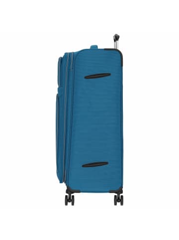 D&N Travel Line 9204 - 4-Rollen-Trolley L 76 cm (grau) in blau
