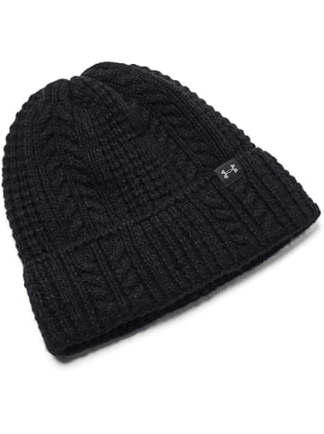 Under Armour Mütze "W Halftime Cable Knit Beanie" in Schwarz