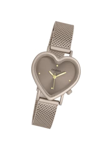 Oozoo Analog-Armbanduhr OOZOO Timepieces braun extra groß (ca. 28x29mm)