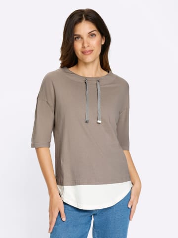 Sieh an! Kurzarmshirt in sesam-ecru