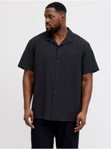 JACK & JONES PLUS Hawaii-Hemd in Black