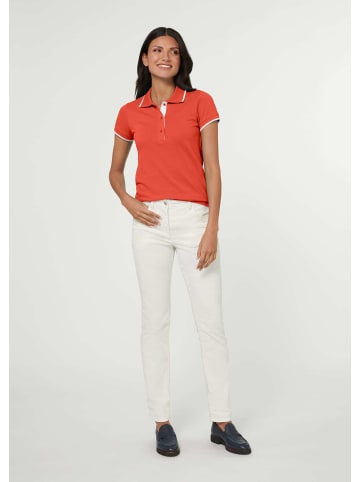 MADELEINE Klassisches Poloshirt in blutorange