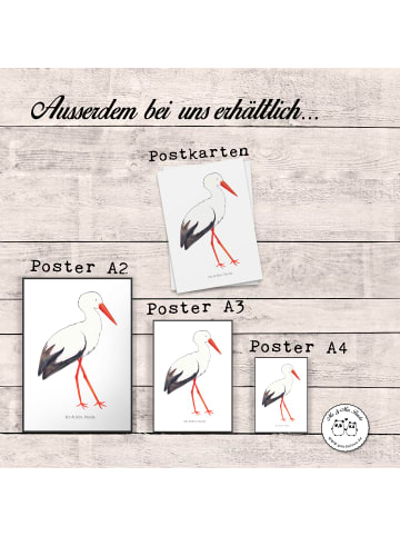 Mr. & Mrs. Panda Print Storch ohne Spruch in Weiß