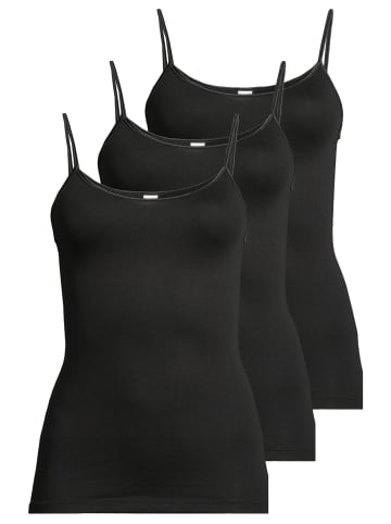 Conta Spaghetti Top Modal in Schwarz