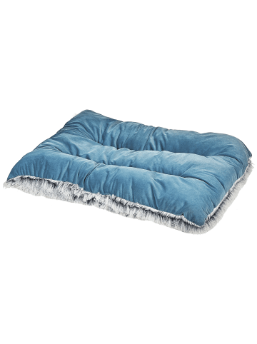 Beliani Tierbett ERGANI in Blau - (W) 90 x (H) 10 x (L) 60 cm