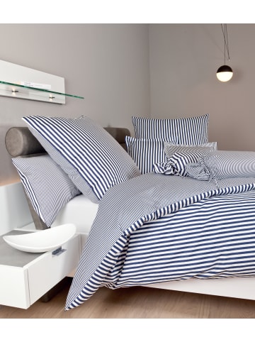 Janine Baumwoll Bettwäsche modernclassic in dunkelblau